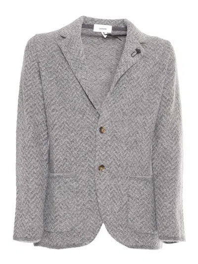 Lardini Single-breasted Jacket In Multicolor