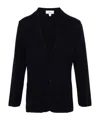 Lardini Notched-lapels Single-breasted Blazer In Black