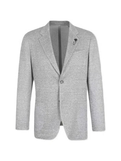 LARDINI SINGLE-BREASTED KNITTED BLAZER