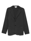Lardini Single-breasted Knitted Blazer In Gray