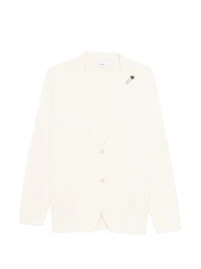 Lardini Single-breasted Knitted Blazer In Pink
