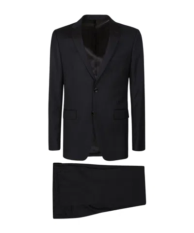Lardini Single Breasted Long Sleeved Suit In Black