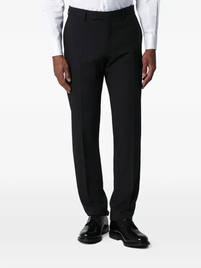 Lardini Single-breasted Pressed-crease Suit In Blue