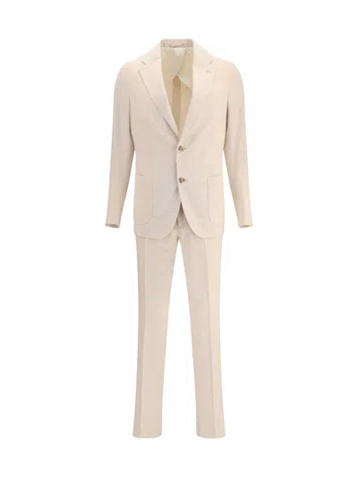 Lardini Single-breasted Suit In Neutral