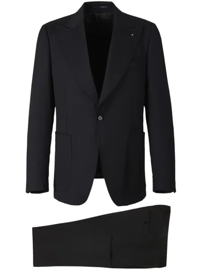 Lardini Single-breasted Suit In Black