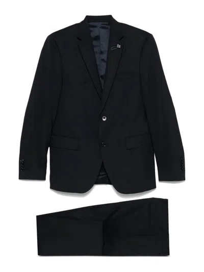 Lardini Single Breasted Suit In Black