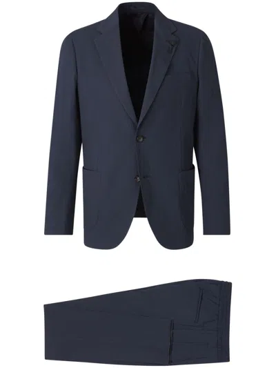 Lardini Single-breasted Suit In Blue