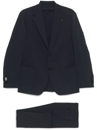 Lardini Single-breasted Suit In Blue
