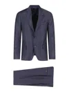 Lardini Single Breasted Wool Suit In Blue