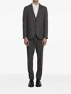 Lardini Single-breasted Suit In Brown