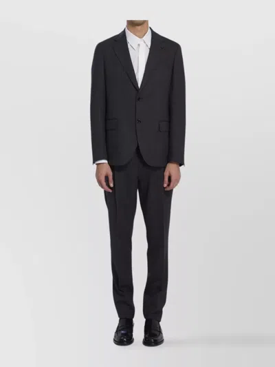 LARDINI SINGLE-BREASTED SUIT FEATURING STRAIGHT-LEG TROUSERS