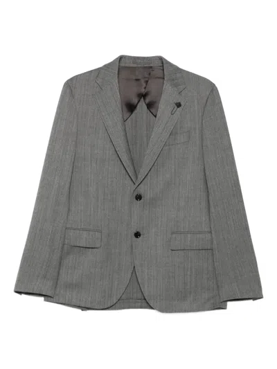 Lardini Single-breasted Suit In Gray