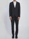Lardini Single-breasted Suit In Virgin Wool In Black