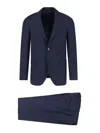 Lardini Tailored Two-button Blazer And Slim-fit Trousers Set In Blue