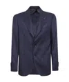 Lardini Single-breasted Suit Jacket In Black