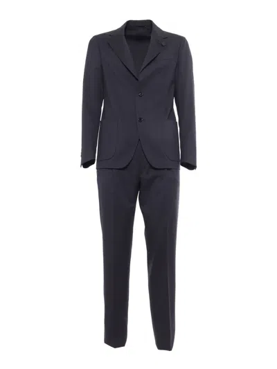 Lardini Single-breasted Suit In Multicolor