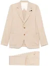 Lardini Single-breasted Suit In Neutrals