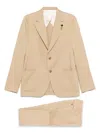 Lardini Single-breasted Suit In Neutrals