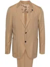 Lardini Single-breasted Suit In Neutrals