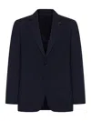Lardini Single-breasted Tailored Jacket In Check Fabric In Blue