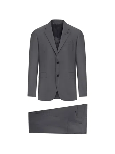 Lardini Single-breasted Tailored Suit In Gray