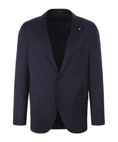 Lardini Single-breasted Two-piece Suit In Black