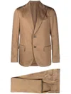 Lardini Single-breasted Two-piece Suit In Braun