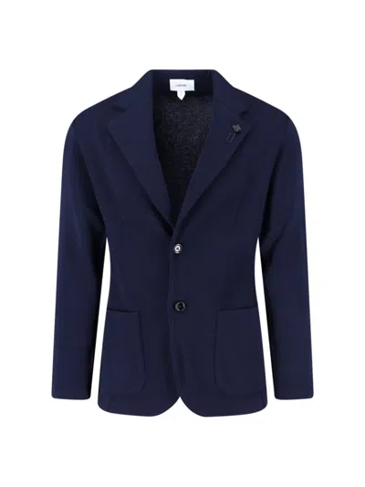 LARDINI SINGLE-BREASTED VIRGIN WOOL BLAZER