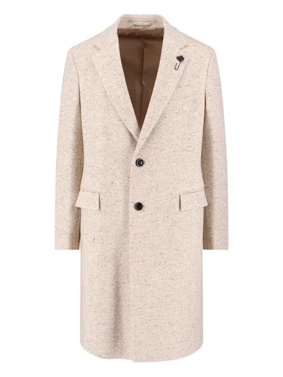 LARDINI SINGLE-BREASTED VIRGIN WOOL COAT