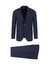 Lardini Tailored Two-button Blazer And Slim-fit Trousers Set In Blue