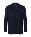 Lardini Single-breasted Wool Blazer In Blue