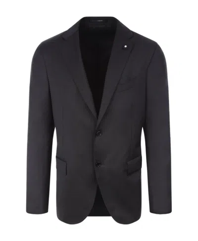 LARDINI SINGLE-BREASTED WOOL BLAZER