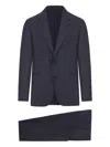 Lardini Single-breasted Wool Blazer In Blue