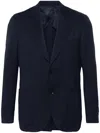 Lardini Single-breasted Wool Blazer In Blue