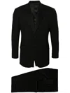 Lardini Single-breasted Wool Blend Suit In Schwarz