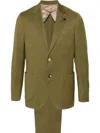 Lardini Single-breasted Wool Suit In 绿色