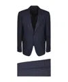 Lardini Single-breasted Wool Suit In Black