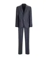 Lardini Single-breasted Wool Suit In Black
