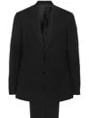 Lardini Single Breasted Wool Suit In Black