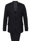 Lardini Single-breasted Wool Suit In Blau