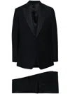Lardini Single-breasted Wool Suit In Blue