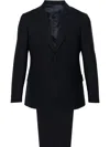 Lardini Single-breasted Wool Suit In Blue