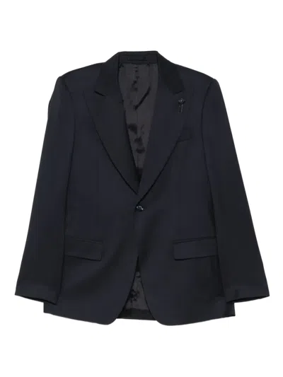 Lardini Single-button Lapel Jacket In Blue
