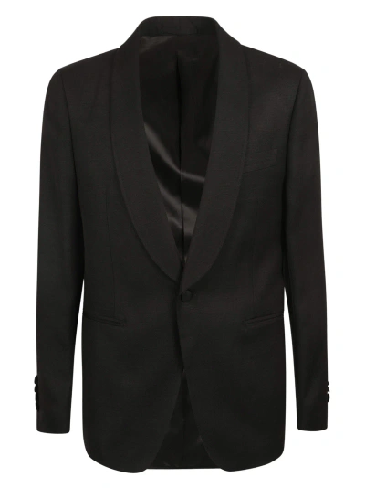 Lardini Single-button Plain Blazer In Black