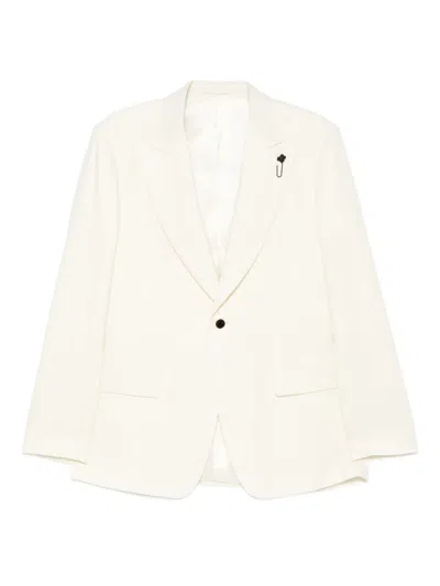 Lardini Single-button Suit Jacket In Neutral