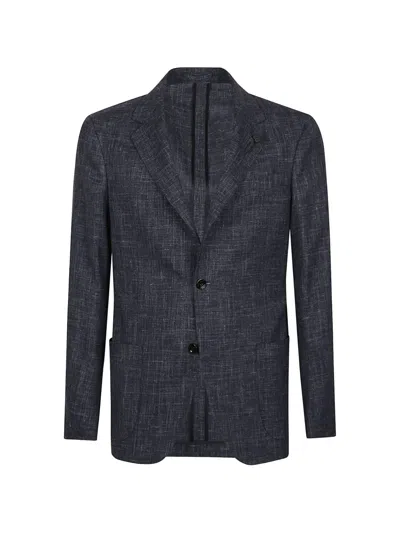 Lardini Single-breasted Blazer In Blue