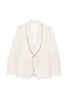 Lardini Single-breasted Blazer In Neutral