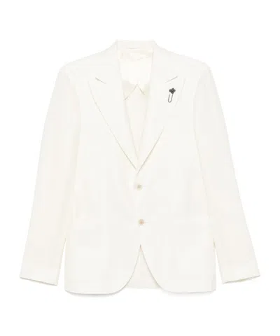 Lardini Single-breasted Blazer In White
