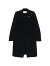 Lardini Single-breasted Coat In Blue