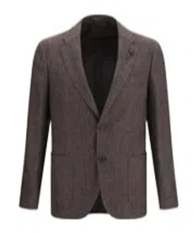 Lardini Single-breasted Jacket In Gray